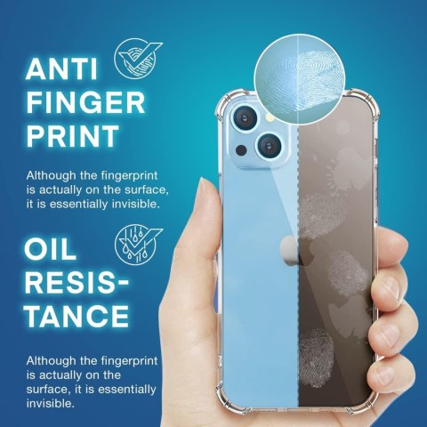 ETUI SILIKONOWE DO APPLE IPHONE 14 6.1" TRANSPARENTNE BEZBARWNE LEKKIE