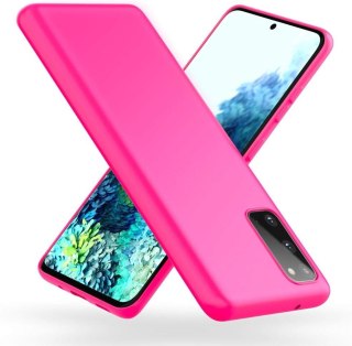 ETUI SILIKONOWE DO SAMSUNG GALAXY S20 CASE RÓŻOWY NEONOWY ULTRA LEKKI