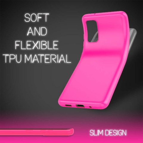 ETUI SILIKONOWE DO SAMSUNG GALAXY S20 CASE RÓŻOWY NEONOWY ULTRA LEKKI