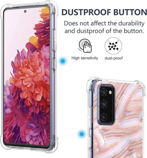 ETUI SILIKONOWE DO SAMSUNG GALAXY S20 FE 4G/5G 6.50" CASE RÓŻOWY PERŁOWY