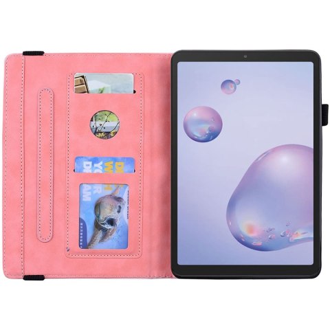 ETUI Z KLAPKĄ DO TABLETU SAMSUNG GALAXY TAB A8 8.0" 2019 CASE RÓŻOWY +RYSIK