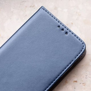 ETUI Z KLAPKĄ SAMSUNG GALAXY A52 4G/5G CASE GRANATOWY Z EKOSKÓRY ELEGANCKI