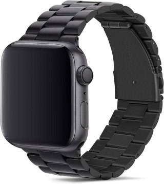 PASEK DO ZEGARKA APPLE WATCH 42/44/45mm SE/9/8/7/6/5/4/3/2/1 CZARNY +ETUI