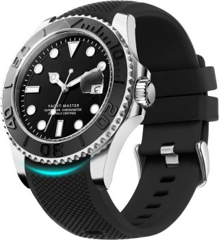 PASEK DO ZEGARKA SMARTWATCH CZARNY SILIKONOWY 22mm