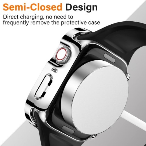 2x ETUI OBUDOWA NAKŁADKA NA ZEGAREK APPLE WATCH 7/8 45MM CASE BEZBARWNY