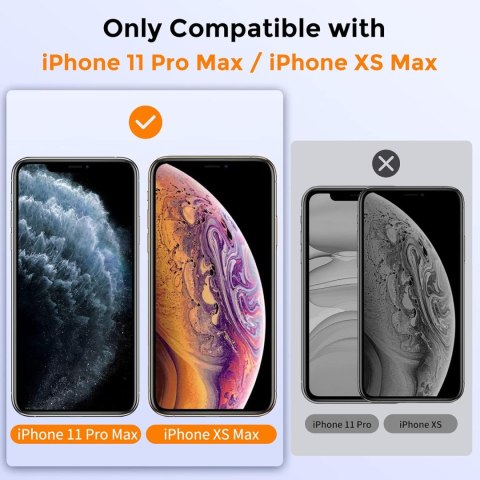 2x SZKŁO HARTOWANE DO APPLE IPHONE XS MAX WYSOKA OCHRONA +RAMKA DO MONTAŻU