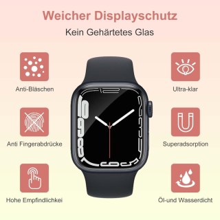 4x FOLIA OCHRONNA NA ZEGAREK APPLE WATCH SERIES 7/8 41MM