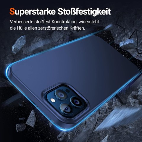 ETUI APPLE IPHONE 12/12 PRO ULTRA LEKKIE MIENIĄCE SIĘ NIEBIESKIE A2172