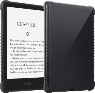 ETUI CZARNE PÓŁTRANSPARENTNE DO CZYTNIKA KINDLE PAPERWHITE 11-GEN 6.8" 2021