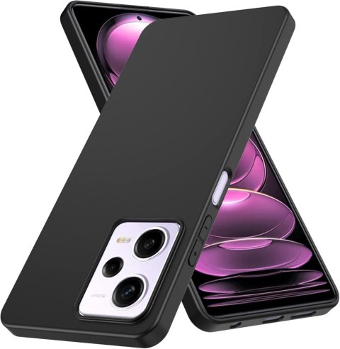 ETUI XIAOMI POCO X5 PRO CASE CZARNY MATOWY SILIKONOWYULTRA LEKKI 22101320G