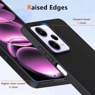 ETUI XIAOMI POCO X5 PRO CASE CZARNY MATOWY SILIKONOWYULTRA LEKKI 22101320G