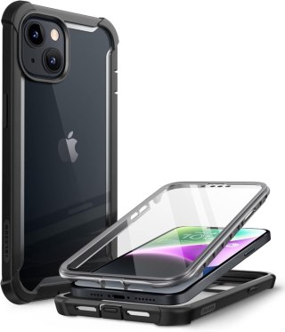 ETUI POKROWIEC DO APPLE IPHONE 14 PLUS BEZBARWNE PLECKI CZARNA RAMKA BUMPER