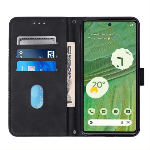 ETUI POKROWIEC DO GOOGLE PIXEL 7 PRO CZARNY ZAMYKANY CASE Z KLAPKĄ