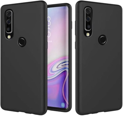 ETUI POKROWIEC DO HUAWEI P30 PRO CZARNE SILIKONOWE SOLIDNE PLECKI VOG-L09