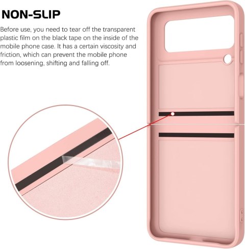 ETUI POKROWIEC DO SAMSUNG GALAXY Z FLIP 3 CASE SKŁADANY BEŻOWY SOLIDNY