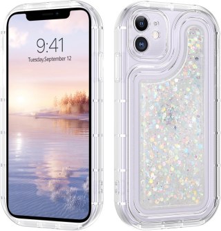 ETUI SILIKONOWE APPLE IPHONE 12 6.1" CASE BROKATOWY ŚWIECĄCY W CIEMNOŚCI