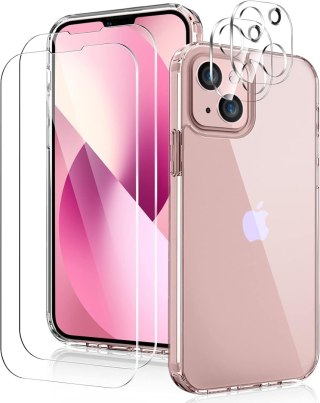 ETUI SILIKONOWE APPLE IPHONE 13 +2x SZKŁO HARTOWANE I 2x SZKŁO NA APARAT