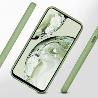 ETUI SILIKONOWE SAMSUNG GALAXY A13 5G ZIELONE MIĘKKIE Z MIKROFIBRĄ