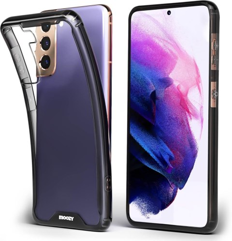 ETUI WZMOCNIONE SAMSUNG GALAXY S21 5G 6.20" CASE SILIKONOWY CZARNA RAMKA ETUI WZMOCNIONE SAMSUNG GALAXY S21 5G 6.20" CASE SILIKONOWY CZARNA RAMKA