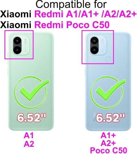 ETUI Z KLAPKĄ XIAOMI REDMI A1 CASE CZARNY ZAMYKANY Z KLAPKĄ KASETA VINATGE