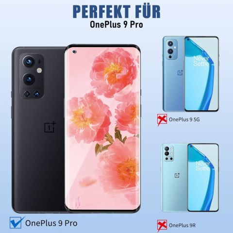 SZKŁO HARTOWANE DO ONEPLUS 9 PRO ZAOKRĄGLONE BOKI SOLIDNA OCHRONA 2 SZTUKI