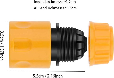 10x ZŁĄCZKA DO WĘŻY OGRODOWYCH SZYBKOZŁĄCZKI ŁĄCZNIK 1/2"