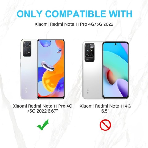 3x SZKŁO HARTOWANE DO XIAOMI REDMI NOTE 11 SOLIDNE +2x OSŁONA NA APARAT