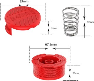 4xNASADKA SZPULI 4xSPRĘŻYNA PODKASZARKI CRAFTSMAN CMEST900 3,5 A 30,5cm