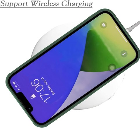 ETUI APPLE IPHONE 12 PRO CASE CZARNY SILIKONOWY +MIEJSCE NA KARTĘ DOWÓD