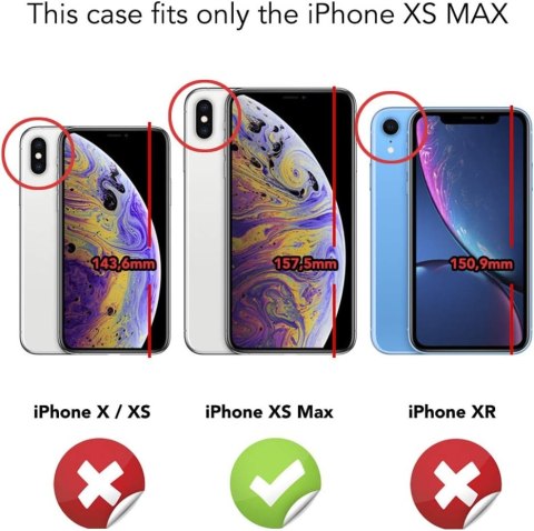 ETUI DO APPLE IPHONE XS MAX CASE SILIKONOWE BEZBARWNE BŁYSZCZĄCE PLECKI