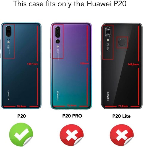 ETUI DO TELEFONU HUAWEI P20 SOLIDNA TWARDE PLECKI OCHORNA PRZÓD TYŁ 360