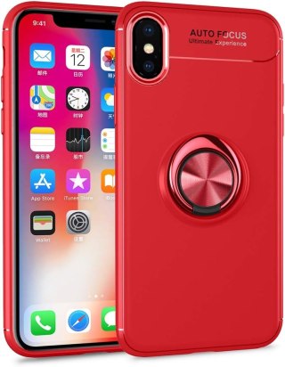 ETUI POKROWIEC DO APPLE IPHONE XS/IPHONE X CASE CZERWONE SILIKONOWE PLECKI