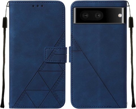 ETUI POKROWIEC DO GOOGLE PIXEL 7 PRO GRANATOWY ZAMYKANY CASE Z KLAPKĄ