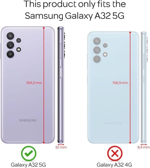 ETUI SAMSUNG GALAXY A32 5G CASE RÓŻOWY WZMACNIANY PLECKI BROKATOWE MOCNE