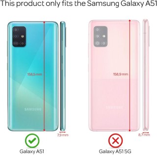 ETUI SAMSUNG GALAXY A51 6.5" CASE SILIKONOWY RÓŻOWE PLECKI BROKAT POŁYSK