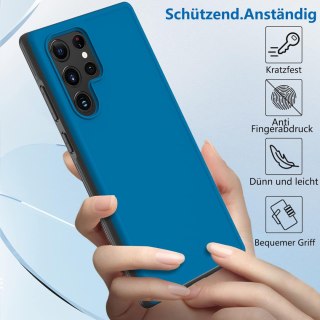 ETUI SAMSUNG GALAXY S22 ULTRA CASE NIEBIESKI PLASTIKOWY WYTRZYMAŁY SM-S908