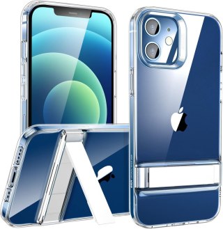 ETUI SILIKONOWE APPLE IPHONE 12 MINI 5.4" CASE BEZBARWNY Z PODSTAWKĄ A2176