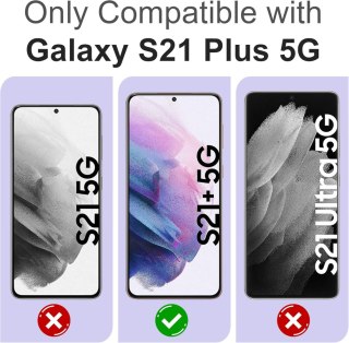 ETUI SILIKONOWE SAMSUNG GALAXY S21+ TRANSPARENTNE Z KOLOROWYMI KWIATKAMI