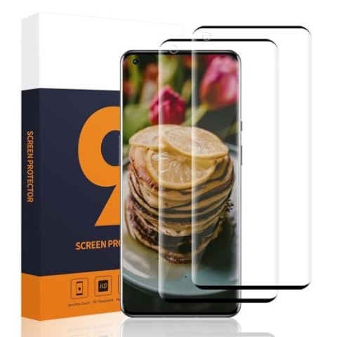 SZKŁO HARTOWANE DO ONEPLUS 9 PRO ZAOKRĄGLONE BOKI SOLIDNA OCHRONA 2 SZTUKI