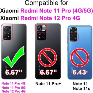 ZAMYKANE ETUI DO XIAOMI REDMI NOTE 11 PRO 5G CASE Z KLAPKĄ KOT W BUTACH