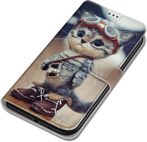 ZAMYKANE ETUI DO XIAOMI REDMI NOTE 11 PRO 5G CASE Z KLAPKĄ KOT W BUTACH