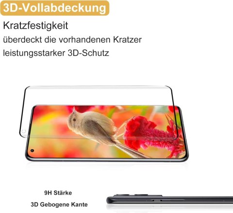 2x SZKŁO HARTOWANE ONEPLUS 9 PRO ZAOKRĄGLONE BOKI +2x OCHRONA APARATU