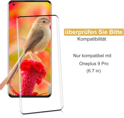 2x SZKŁO HARTOWANE ONEPLUS 9 PRO ZAOKRĄGLONE BOKI +2x OCHRONA APARATU