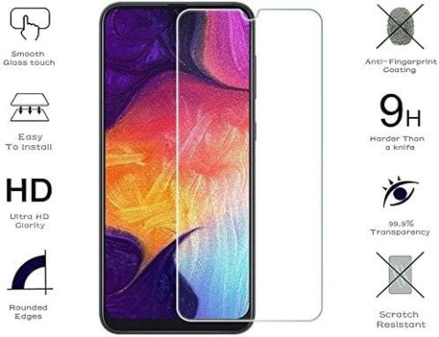 2x SZKŁO HARTOWANE SAMSUNG GALAXY A50 WYSOKA OCHRONA 9H PRZECIW RYSOM