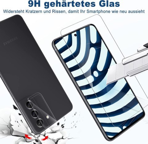 3x SZKŁO HARTOWANE SAMSUNG GALAXY S21 FE 5G +2x OCHRONA APARATU SM-G990B