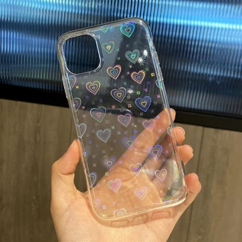 ETUI APPLE IPHONE 11 CASE SILIKONOWY BEZBARWNY HOLO SERDUSZKA