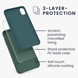 ETUI APPLE IPHONE XR CASE TWARDE PLECKI BUTELKOWA ZIELEŃ SILIKONOWE