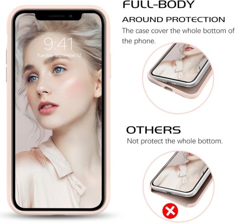 ETUI DO APPLE IPHONE 11 PRO MAX CASE RÓŻOWY SILIKONOWY Z SERCEM A2161