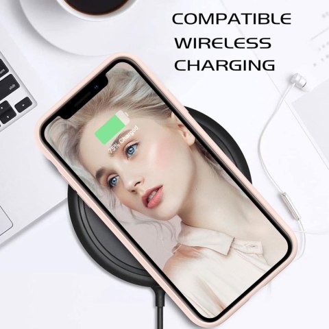 ETUI DO APPLE IPHONE 11 PRO MAX CASE RÓŻOWY SILIKONOWY Z SERCEM A2161