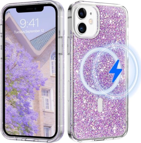 ETUI POKROWIEC DO APPLE IPHONE 11 CASE BŁYSZCZĄCE RÓŻOWE SOLIDNE PLECKI